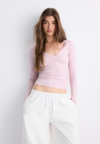 Top de encaje Seamless