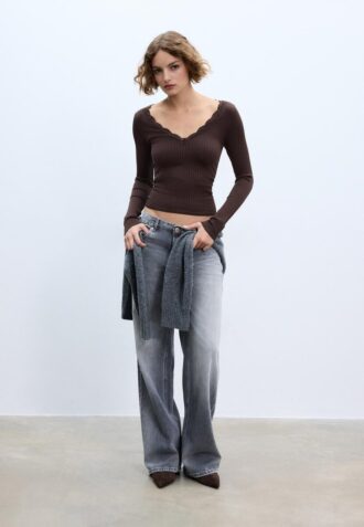 Top de encaje Seamless