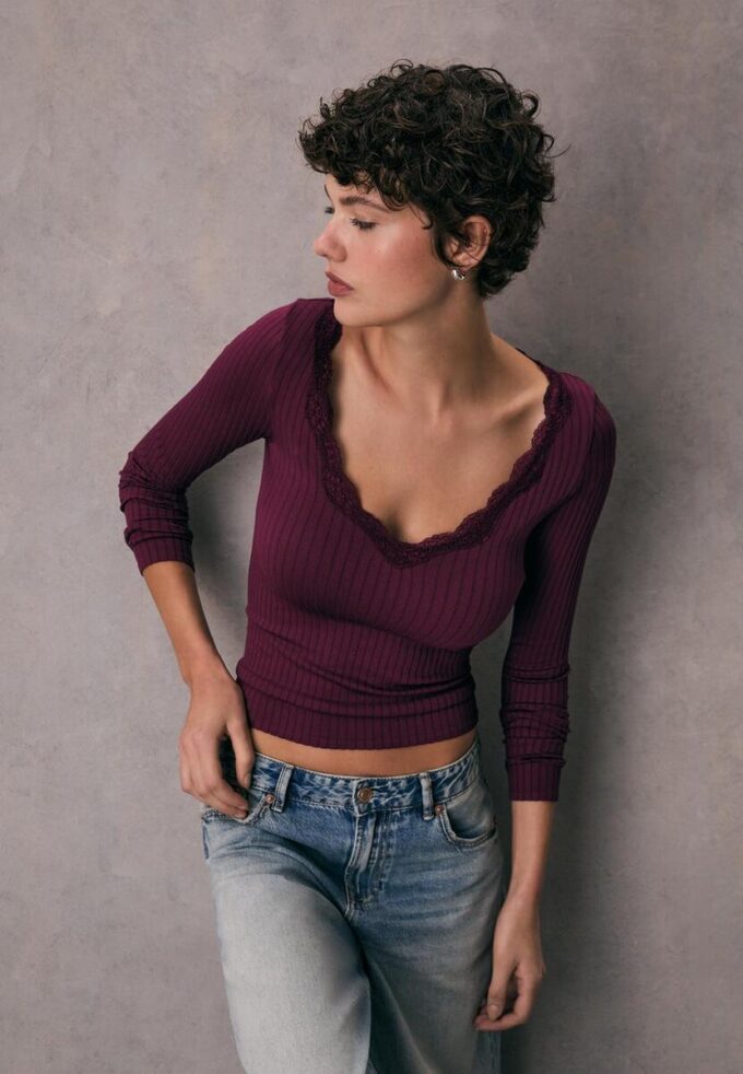 Top de encaje Seamless Top de encaje Seamless