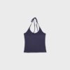 Top de punto con cuello halter Top de punto con cuello halter