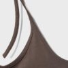 Top de punto con cuello halter Top de punto con cuello halter