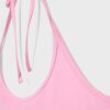 Top de punto con cuello halter Top de punto con cuello halter