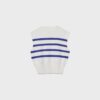Top de punto con cuello redondo