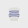 Top de punto con cuello redondo
