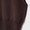 Top de punto con cuello redondo