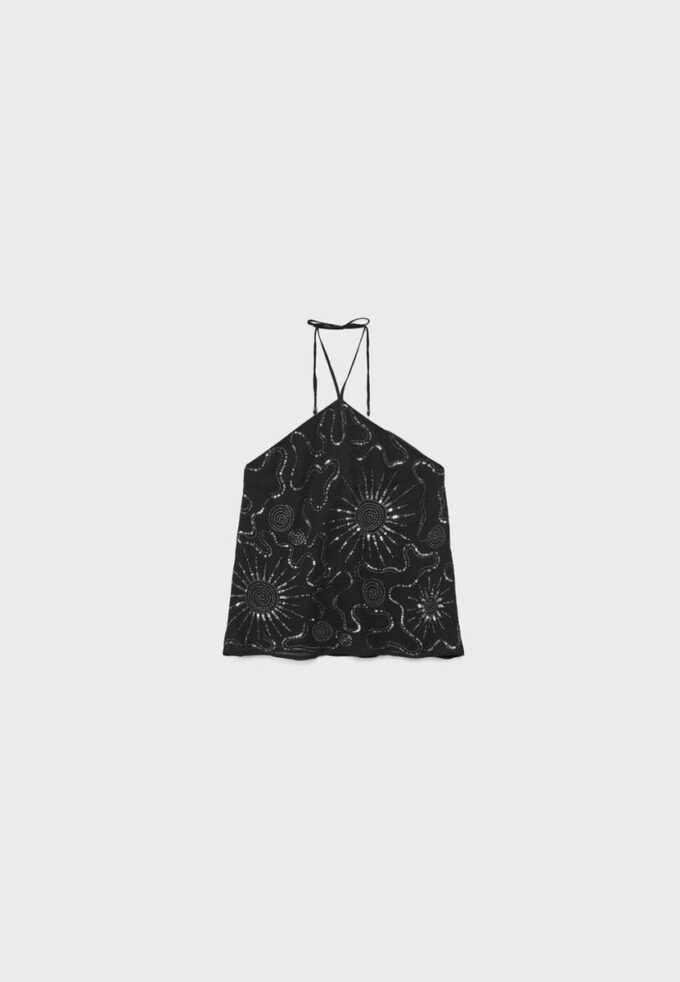 Top halter bordado Top halter bordado