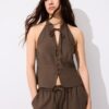 Top halter con botones estilo qipao Top halter con botones estilo qipao