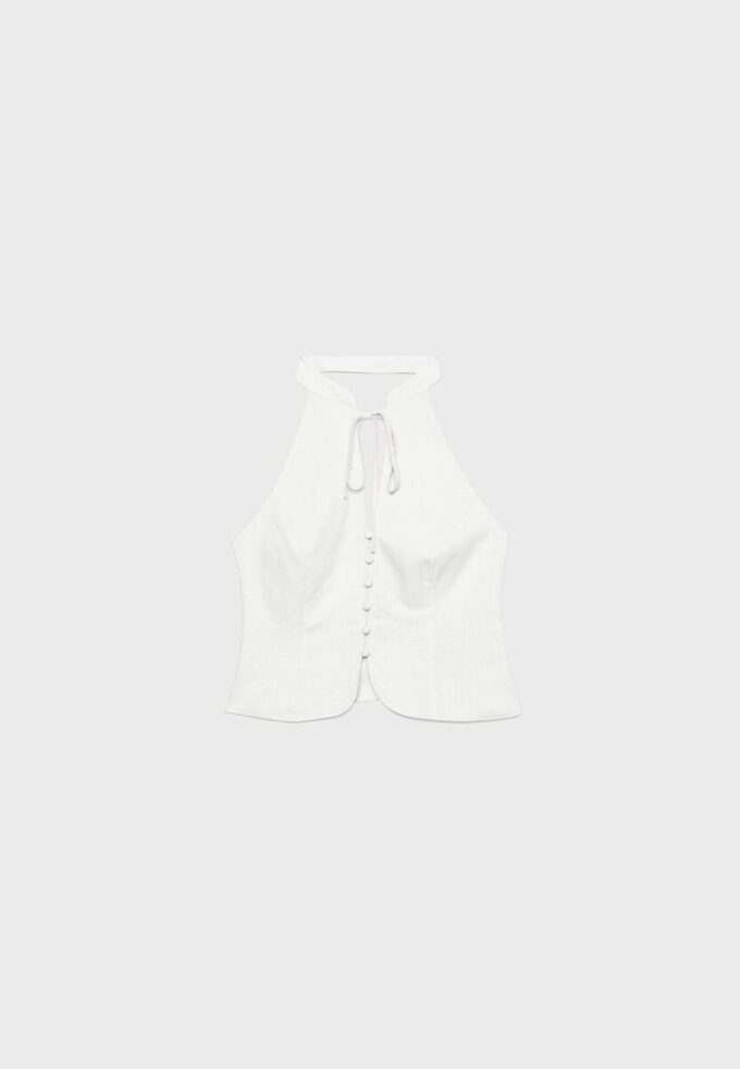 Top halter con botones estilo qipao Top halter con botones estilo qipao