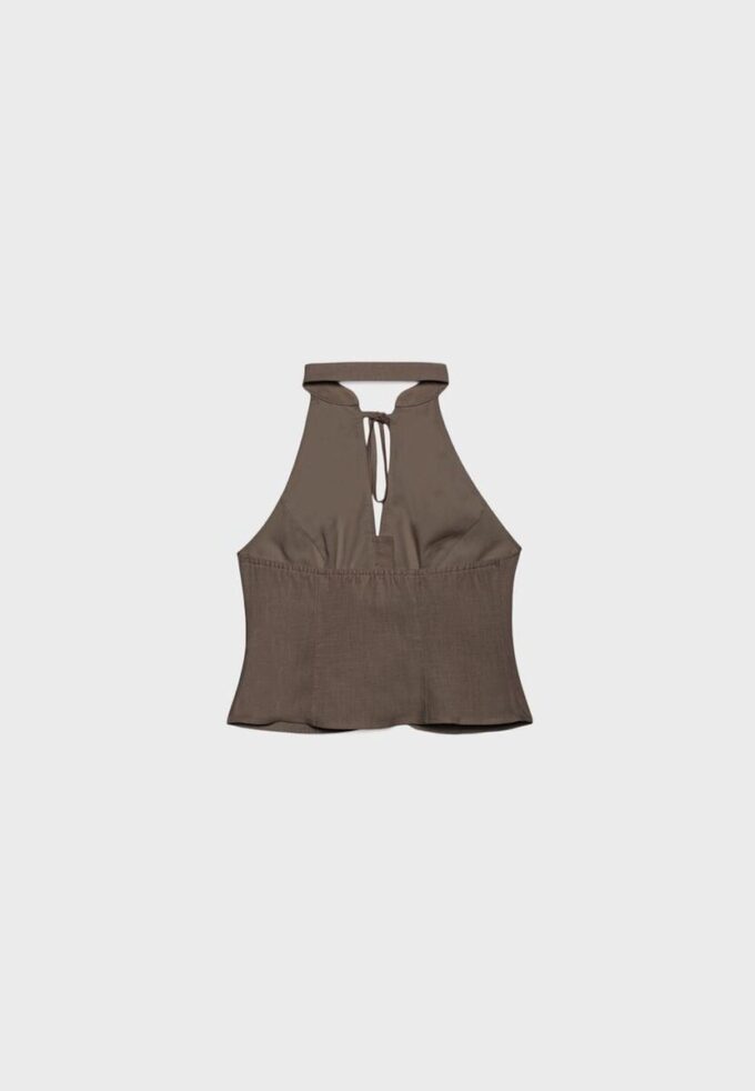 Top halter con botones estilo qipao Top halter con botones estilo qipao