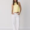 Top halter con efecto satinado Top halter con efecto satinado