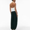 Top halter con efecto satinado Top halter con efecto satinado