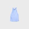 Top halter con efecto satinado Top halter con efecto satinado