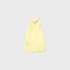 Top halter con efecto satinado Top halter con efecto satinado