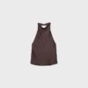 Top halter con efecto satinado Top halter con efecto satinado