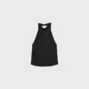 Top halter con efecto satinado Top halter con efecto satinado