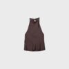 Top halter con efecto satinado Top halter con efecto satinado