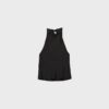 Top halter con efecto satinado Top halter con efecto satinado