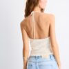 Top halter con lentejuelas Top halter con lentejuelas