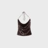 Top halter con lentejuelas Top halter con lentejuelas