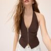 Top halter de bengalina Top halter de bengalina