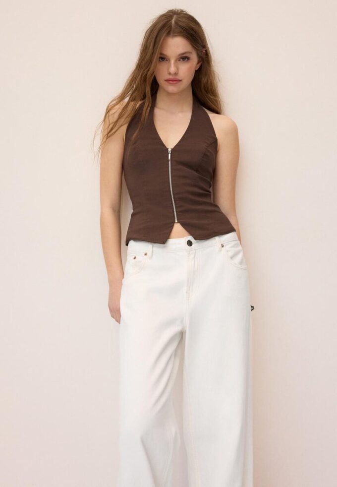 Top halter de bengalina Top halter de bengalina