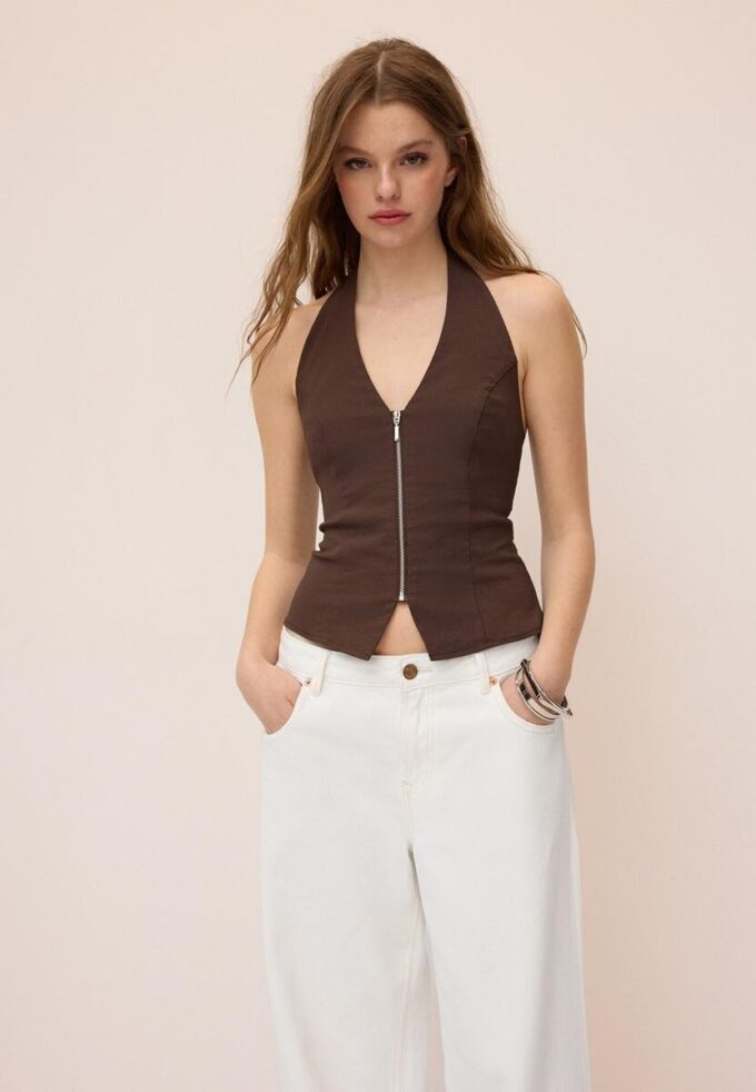 Top halter de bengalina Top halter de bengalina