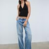Top halter de encaje