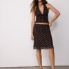 Top halter de malla con lunares Top halter de malla con lunares