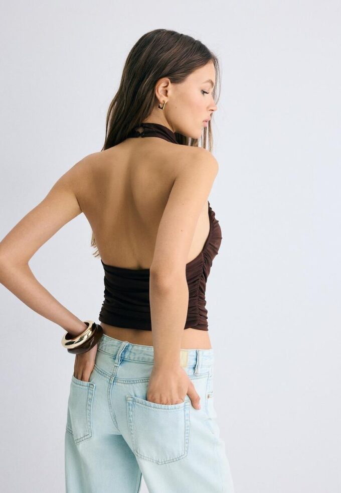 Top halter fruncido Top halter fruncido
