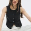 Top texturizado con botones Top texturizado con botones