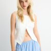 Top texturizado con botones Top texturizado con botones