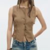 Top texturizado con botones Top texturizado con botones