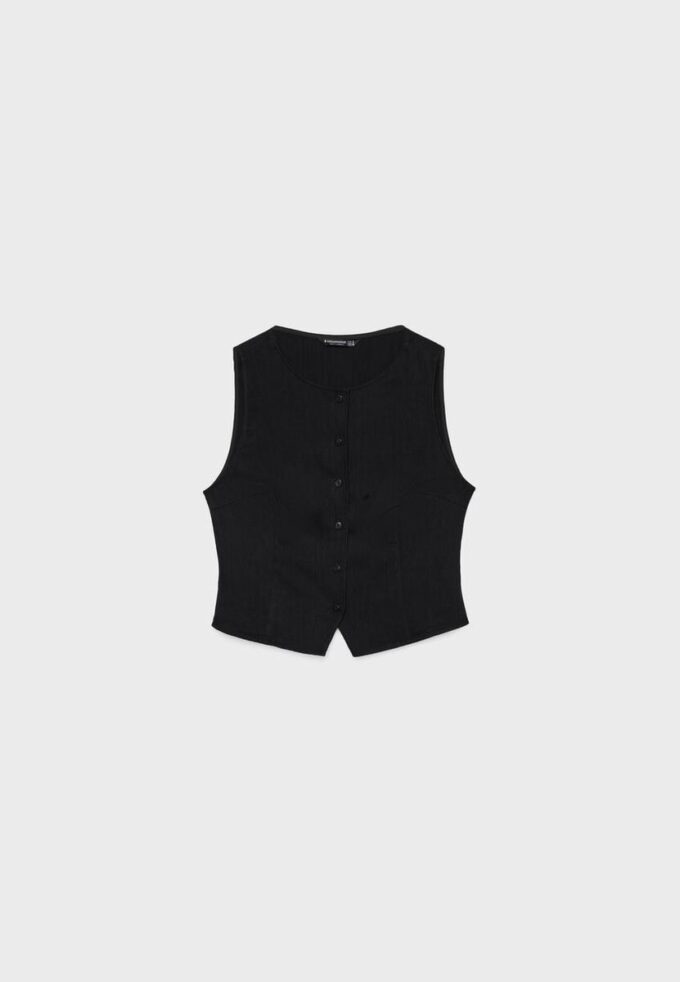 Top texturizado con botones Top texturizado con botones