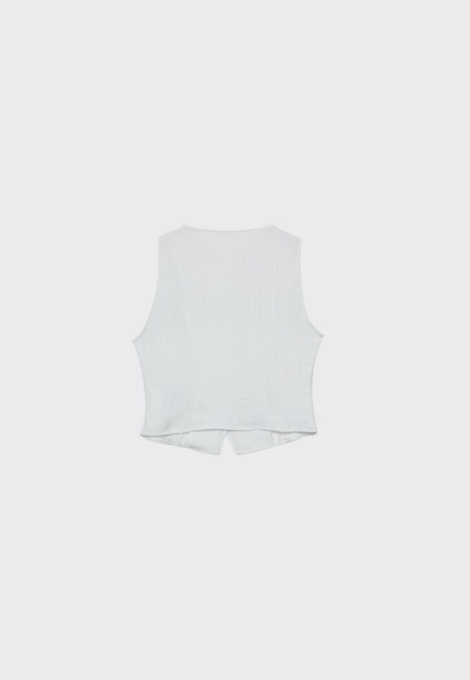 Top texturizado con botones Top texturizado con botones