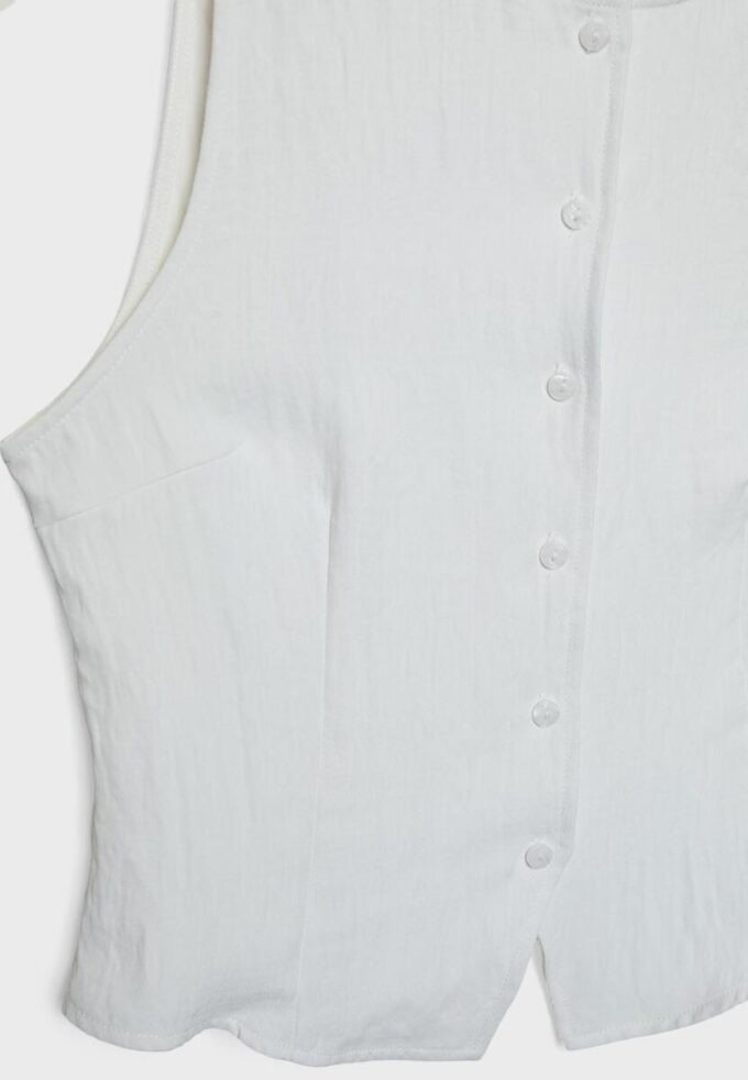 Top texturizado con botones Top texturizado con botones