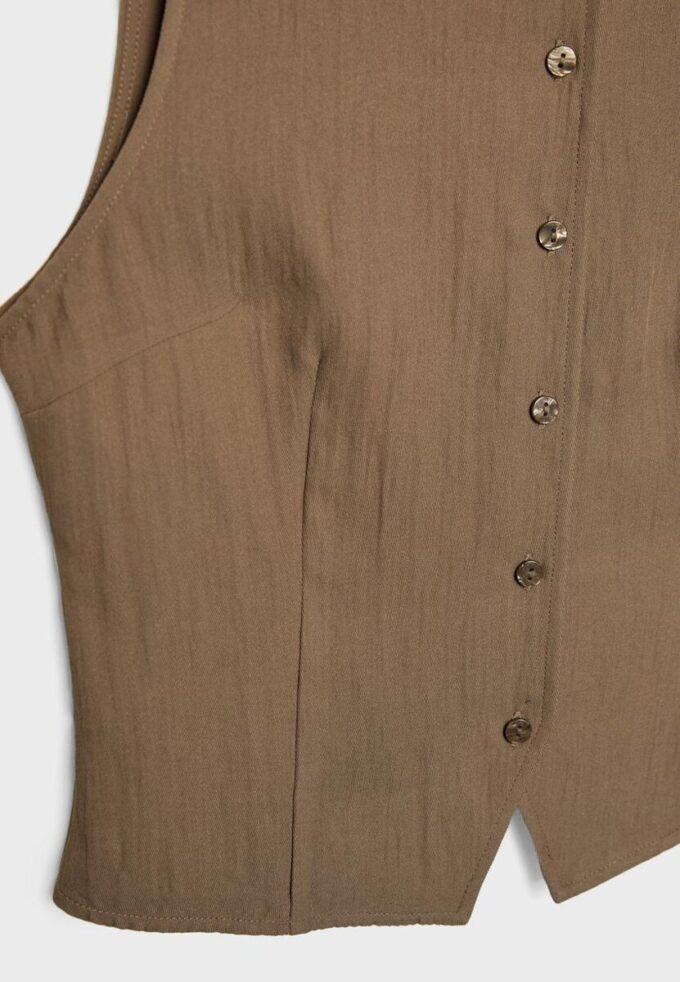 Top texturizado con botones Top texturizado con botones
