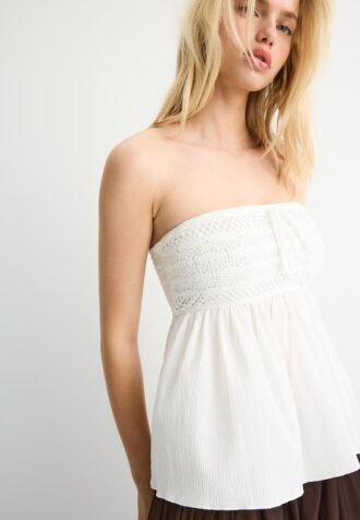 Tops bandeau de croché