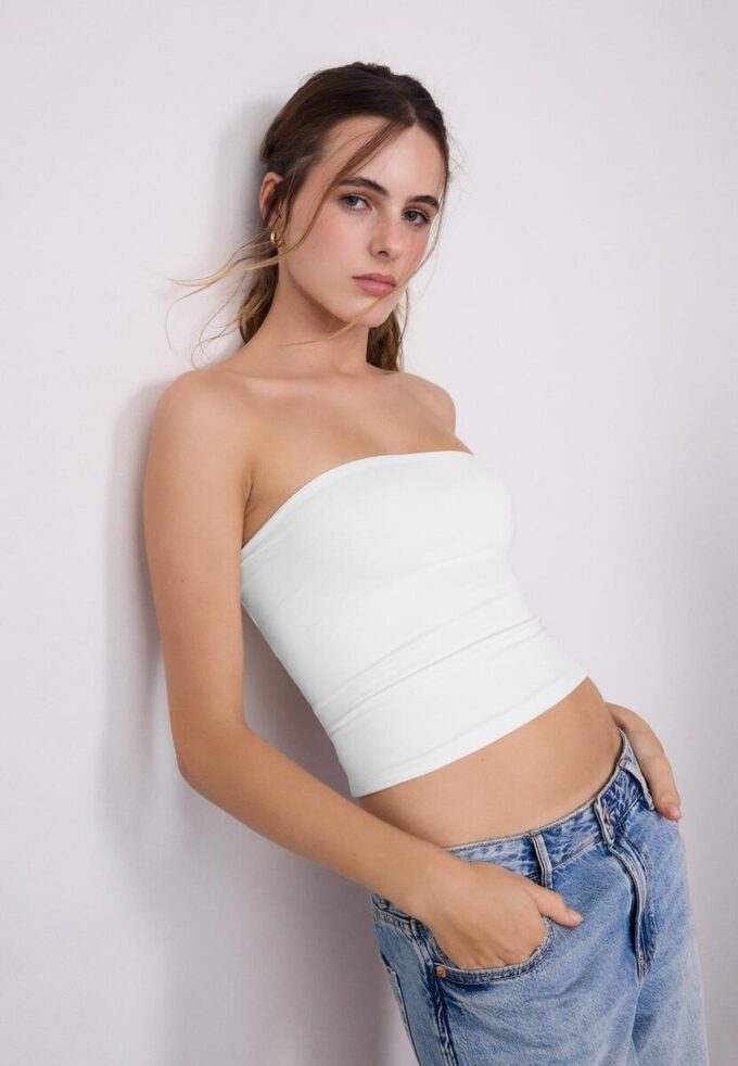 Tops bandeau de poliamida Tops bandeau de poliamida