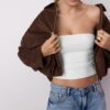 Tops bandeau de poliamida Tops bandeau de poliamida