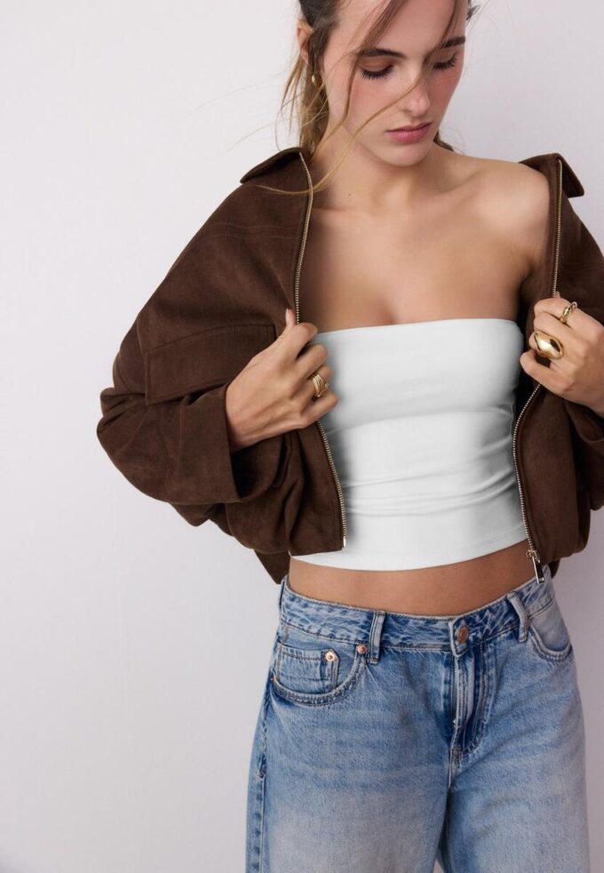 Tops bandeau de poliamida Tops bandeau de poliamida