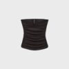 Tops bandeau drapeados con detalle en V Tops bandeau drapeados con detalle en V