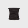 Tops bandeau drapeados con detalle en V Tops bandeau drapeados con detalle en V