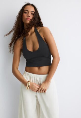 Tops con cuello halter