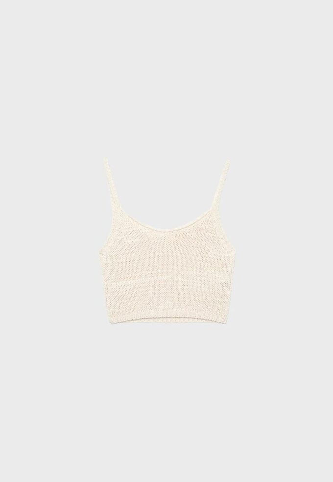 Tops de cinta de punto