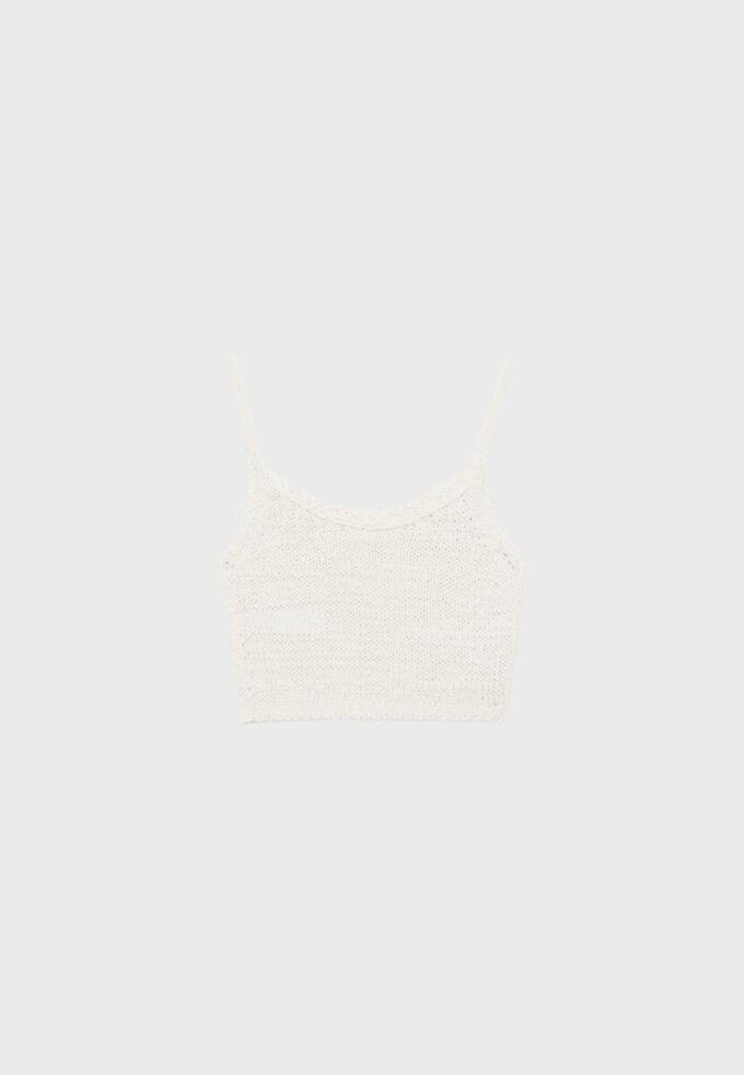 Tops de cinta de punto