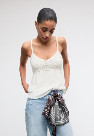 Tops de croché con volantes