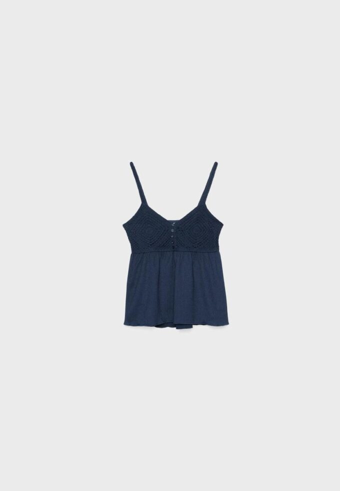 Tops de croché con volantes Tops de croché con volantes