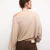 Tops tipo capa con cuello barco Tops tipo capa con cuello barco