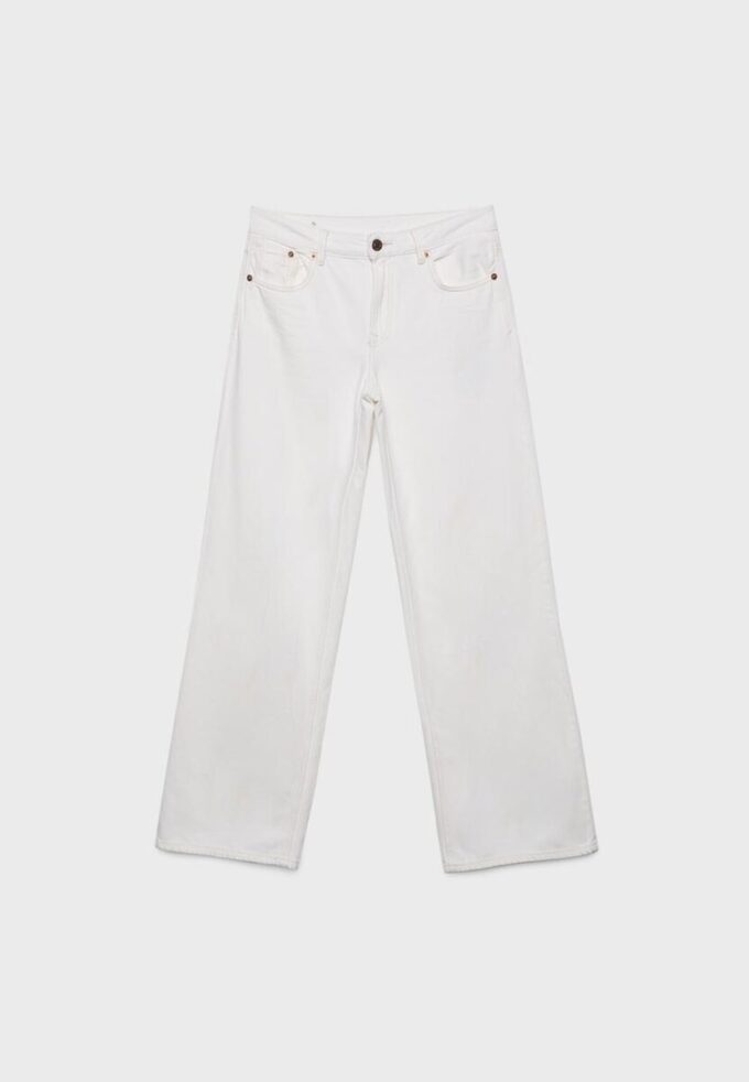 Vaqueros de sarga de tiro bajo y pierna Wide Leg D91 Vaqueros de sarga de tiro bajo y pierna Wide Leg D91