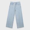 Vaqueros de talle bajo y pierna Wide Leg con pedrería Vaqueros de talle bajo y pierna Wide Leg con pedrería